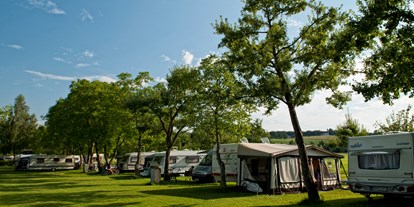 Campingplätze - Zentraler Stromanschluss - Frühsommer am Camping Schwanenplatz - Camping Schwanenplatz