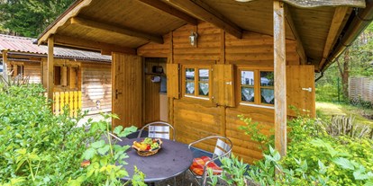 Campingplätze - Baden in natürlichen Gewässern - Für etwas mehr Komfort bieten wir u.a. unsere Blockhütten an. - Camping Waldsee 